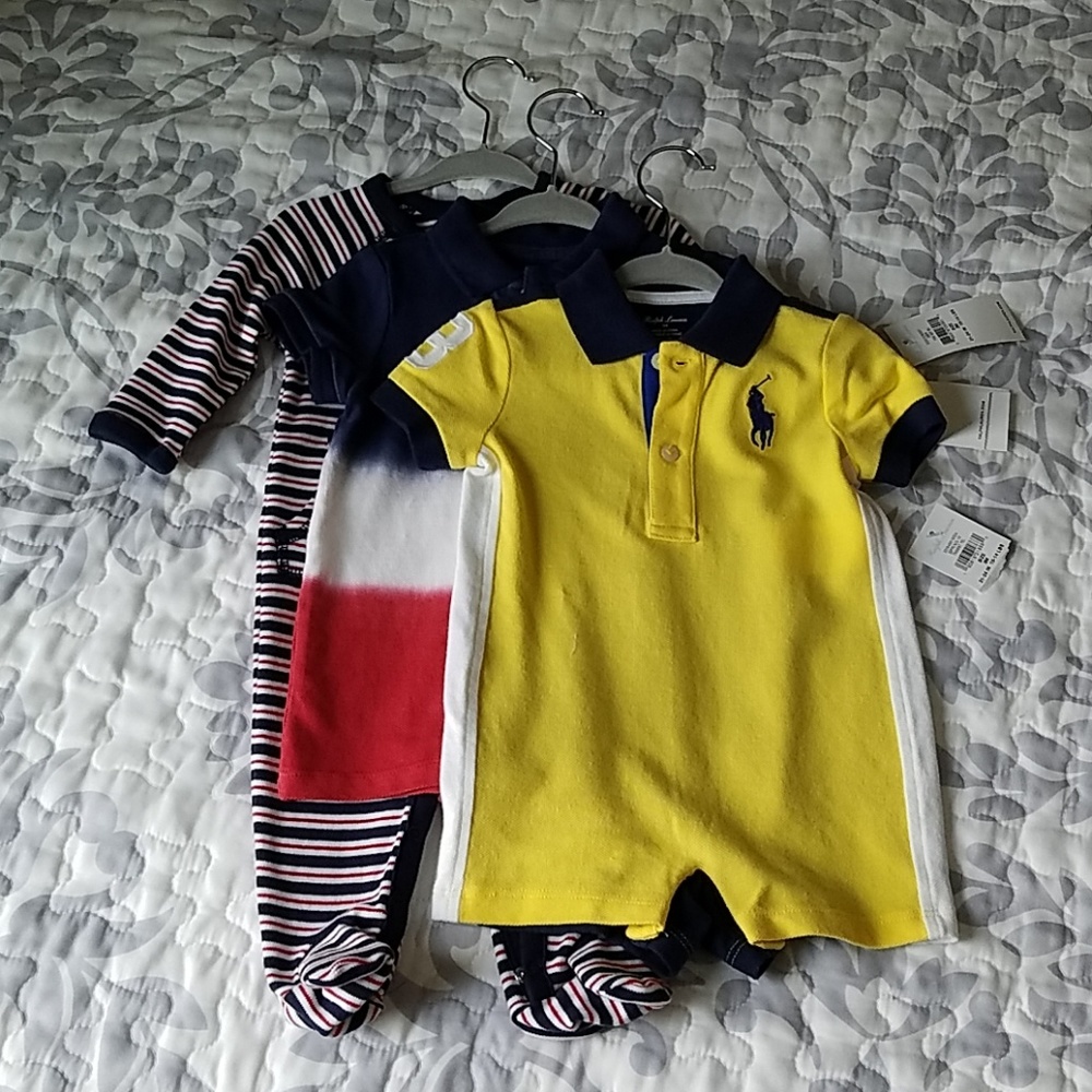 Raloh Lauren Baby boy 3M clothes lot NWT